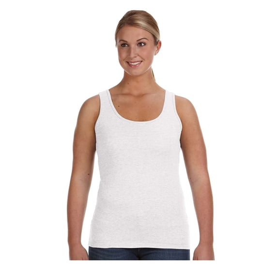 Anvil Women's Lightweight Bound Rib Trim Neck Tank, Style 882L