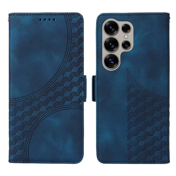Funda GANGXUN para Samsung Galaxy S25 Ultra con diseño acolchado elegante, cuero PU, protección total y ajuste preciso