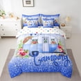 thumbnail image 2 of Homewish Happy Camping 7pcs Bedding Comforter Set,Camper Theme Queen Bedding Sets,Rustic Flower Floral Queen Sheet Sets For Children,Microfiber Bedroom Decor Reversible, 2 of 8