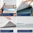 thumbnail image 5 of Delara 2 Inch Gel Infused Memory Foam Mattress Topper with Cooling Cover, Certipur-US Certified High-Density Cooling, Ventilated Design for Better Airflow, Memory Foam Mattress Toppers & Cooling Cover, 5 of 5