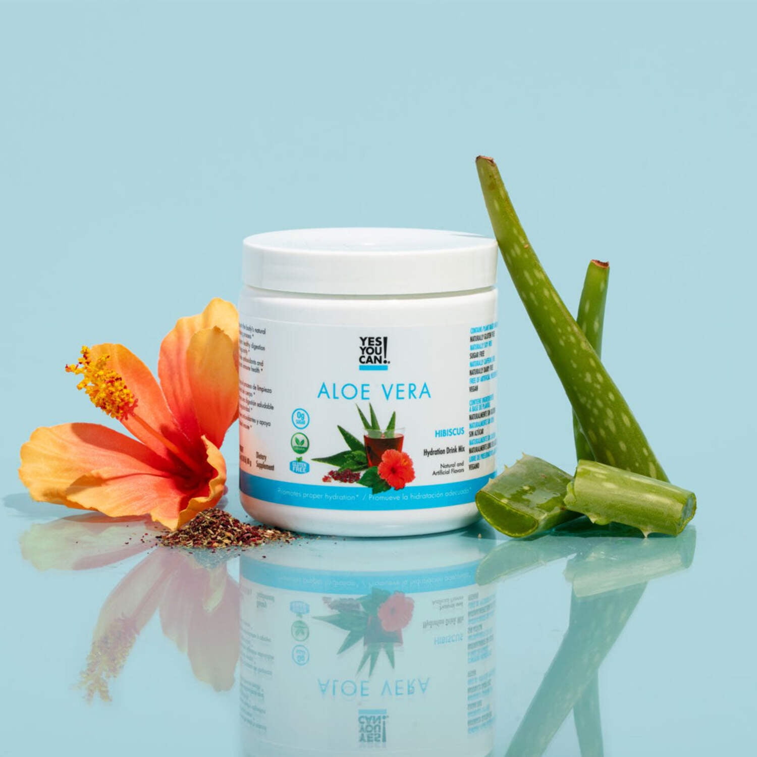 Yes You Can Aloe Vera Drink Mix, Natural Organic Aloe Leaf Powder