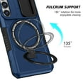 thumbnail image 2 of for Samsung Galaxy S23 FE Case with Camera Sliding Cover, [Compatible with MagSafe] with Magnetic Ring Kickstand, Military Grade Heavy Duty Protection Phone Case for Galaxy S23 FE, Royalblue, 2 of 10