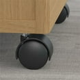 thumbnail image 4 of Series C 3 Drawer Assembled Mobile File Cabinet in Light Oak, 4 of 6