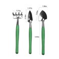 thumbnail image 3 of 3-Piece Mini Garden Tools Set - Small Stainless Steel Hand Tools with Wood Handle for Indoor Plants, Potted Flowers, Transplanting - Includes Shovel, Rake & Wide Shovel - Compact 5.91" Gardening Kit, 3 of 6