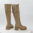 thumbnail image 6 of Heel Western Knee High Boots Tall Riding Footwear for Ladies With On Design And Solid Pattern, 6 of 9