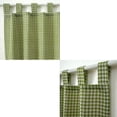 thumbnail image 4 of Checkered Curtain Valance for Kitchen & Living Room - Durable Nylon Fabric, Light - Blocking Design, Versatile Home Decoration,Green, 4 of 5
