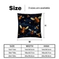 thumbnail image 5 of Honeybee Velvet Throw Pillow Covers Inserts in 16x16, 18x18, and 20x20 Inches - Set of 2 - Unique Patterns for Throw Pillow Covers for All Occasions, 5 of 6