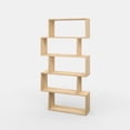 thumbnail image 6 of Ada Home Decor Furniture Multiple Tier Open Shelf Oak Barclay Modern Bookcase, 6 of 7