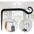 thumbnail image 5 of Newway 2 Pcs Wall Hook Plant Hanging Brackets, Decorative Iron Lantern Hooks Hanger Outdoor Indoor compatible Hanging Plants, Bird Feeders, Wind Chime, 5 of 5