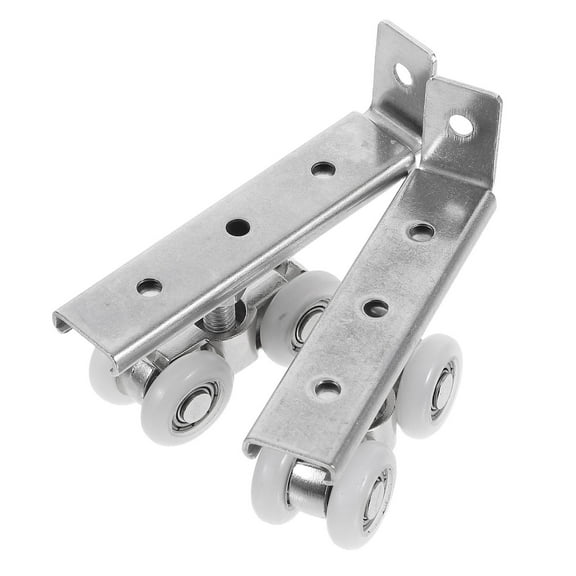 OFFIGAM 2-Pack Stainless Steel Sliding Door Rollers with Silent Dampening for Kitchen and Wardrobe Track Systems