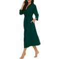 thumbnail image 6 of MINTREUS Women Kimono Robes Long Knit Bathrobe Lightweight Soft Knit Sleepwear Ladies Loungewear Spa Bathrobe, 6 of 7