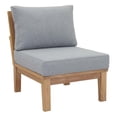 thumbnail image 4 of Modway Teak Outdoor Patio Furniture Glider Chair, Gray, 4 of 4
