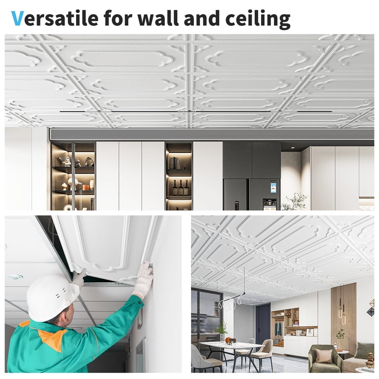 Pvc Glue Up Ceiling Tiles