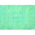 thumbnail image 1 of Ahgly Company Machine Washable Indoor Rectangle Persian Turquoise Blue Traditional Area Rugs, 2' x 5', 1 of 4
