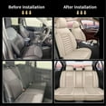 thumbnail image 5 of JIAMAOXIN Car Seat Covers Full Set with Waterproof Leather Car Seat Protectors Covers Automotive Vehicle Cushion Cover Universal Fit for Hyundai Ioniq 2017-2023 (Beige), 5 of 5