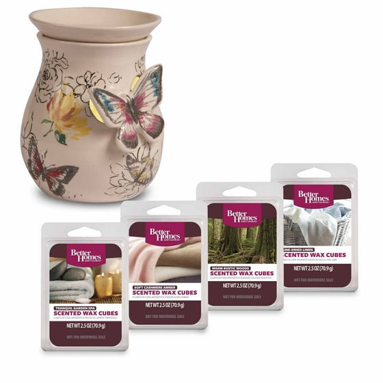 Better Homes and Gardens Wax Warmer Starter Set, Butterflies