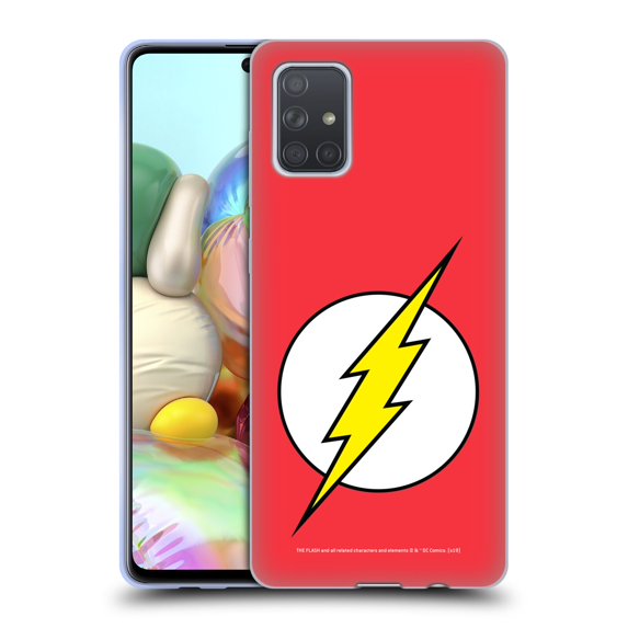 Head Case Designs Officially Licensed The Flash DC Comics Logo Plain Soft Gel Case Compatible with Samsung Samsung Galaxy A71 (2019)