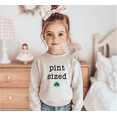 thumbnail image 4 of Bump and Beyond Designs Toddler Funny St. Patrick's Day Shirt, Pint Sized Sweatshirt (Heather Grey 2T), 4 of 5