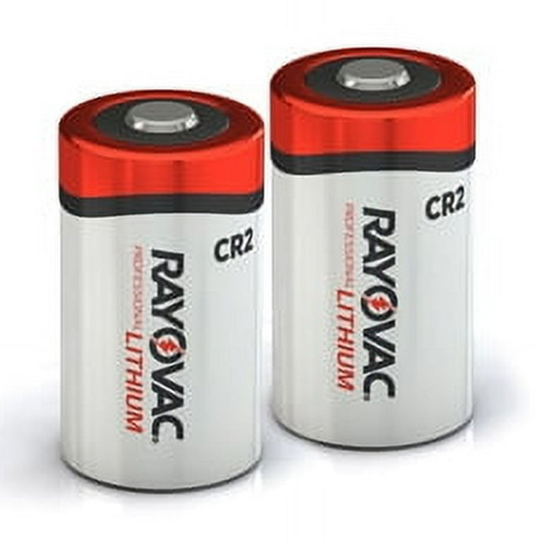 Rayovac CR2 3V Photo Lithium Batteries, 2-Pack, Long-Lasting Power