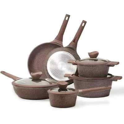 

HUPIMA Nonstick Cookware Set 10-Piece Nonstick Pots and Pans Set