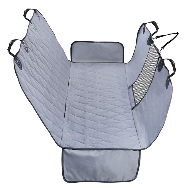Hamaca de coche para perros VIVAGLORY, acolchada, duradera, gris, para la mayoría de los coches