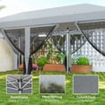 thumbnail image 4 of Outsunny 10'x20' Pop Up Canopy Tent with 6 Removable Mesh Sidewalls Grey, 4 of 10