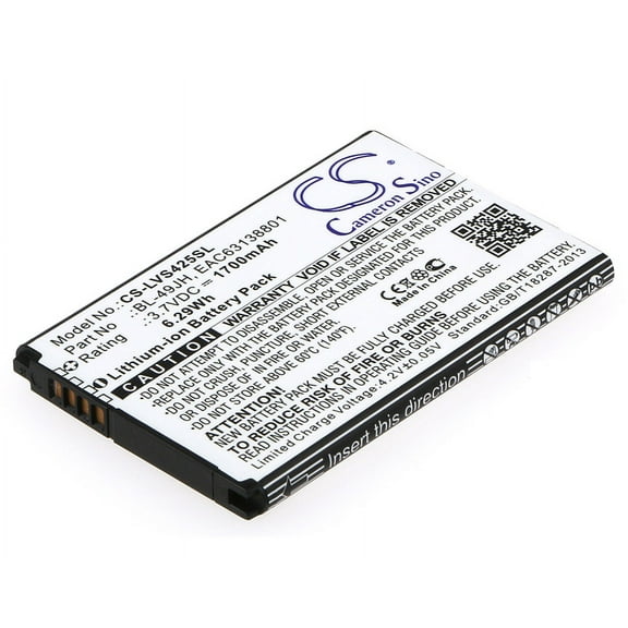 1700mAh EAC63138801 BL-49JH Battery for LG Optimus Zone 3 Rebel 4G LTE K120 VS425 LS450 L43AL K120 Spree VS425PP K4 LTE K130 K12