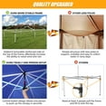 thumbnail image 4 of COBIZI 10x20 Pop-up Canopy Tent for Parties, Easy Up Party Tent Waterproof Canopy Tent with Sidewalls, Outdoor Event Tent for Wedding, Backyard, with Center Lock, Sandbags,Top Reinforced,dark blue, 4 of 8