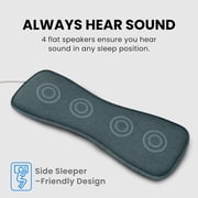 Avantree Slumber 2 - Bluetooth 5.4 Pillow Sleep Headphones with 4 Flat Speakers, White Noise, Remote Control, Sleep Timer - Soft & Comfortable Design for Side Sleepers