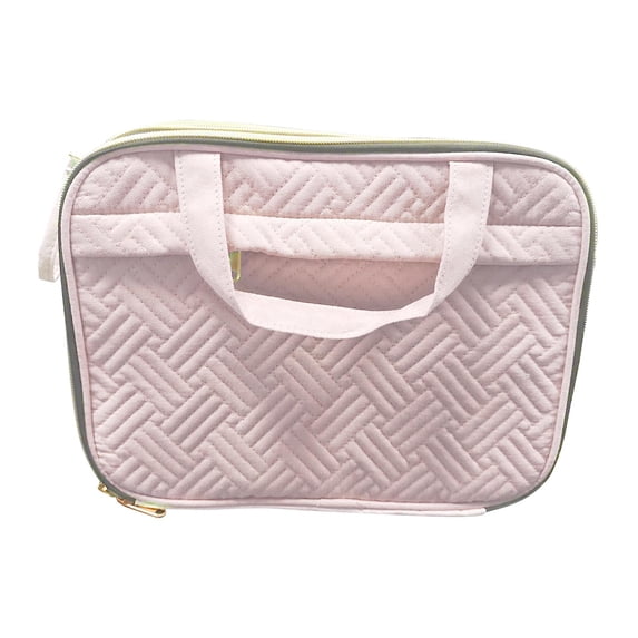 Portable , cosmetic bag, easy to clean, , large travel bag, makeup organizer for Pink