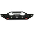 thumbnail image 6 of Vijay Compatible with 1997-1998-1999-2000-2001-2002-2003-2004-2005-2006 Jeep Wrangler TJ Front Bumper Textured Black Steel with Light and D-ring, 6 of 8