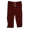 Joe Boxer Men's Big & Tall Flannel Lounge Pants (Red Plaid, 4X-Large)