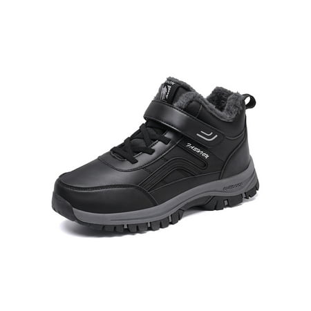 

Kesitin Unisex Sneakers Lace Up Snow Boots Sport Hiking Shoes Athletic Comfortable Walking Shoe Outdoor Comfort Boot Black 8.5