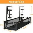 thumbnail image 5 of Under Desk Cable Management Tray Black, IRmm Cable Management Under Desk No Drill, Cable Tray with Clamp for Desk Wire Management,Desk Cable Management Box for Office, Home - No Damage to Desk, 5 of 8