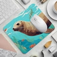 thumbnail image 2 of Sea Lion Square Desk Mat Mouse Mat Mouse Pad, 8.3x9.8 Inch, Non-Slip Rubber Bottom, Printed, Suitable for Office and Gaming, 2 of 6