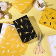 thumbnail image 4 of 12 Sheets Lightning Bolt Wrapping Paper 28x20 In, Yellow Lightning Birthday Wrapping Papers for Men, Boy, Trend Enthusiast, Flash Weather Gift Wrap Paper for Street Cultural Rock Party, 4 of 4