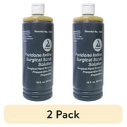 (2 pack) Dynarex Povidone Iodine Surgical Scrub Solution, 16 Fluid Ounces Each - 1 Pack