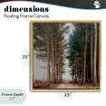 thumbnail image 4 of Stupell Industries Modern Tall Trees Pathway Gold Floating Frame Canvas Art, 25 x 25, by Kim Curinga, 4 of 8