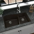 thumbnail image 4 of Karran Usa Qu-630 Quartz Qu 32" Undermount Double Basin Quartz Composite Kitchen Sink -, 4 of 5
