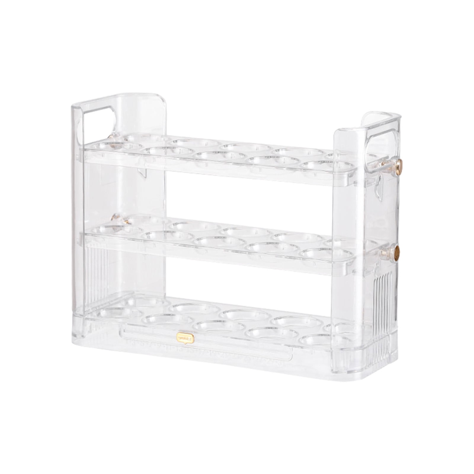 openpig Egg Holder for Fridge, Egg Dispenser for Refrigerator, Countertop, Kitchen, Space-saving Egg Organizer/Storage/Container/Tray, White