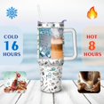 thumbnail image 4 of 40oz Funny Nurse Life Stainless Steel Flip Straw Tumbler Spill Proof Travel Cup Double Wall Vacuum Insulated Coffee Mug with Handle, 4 of 6
