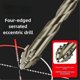 thumbnail image 2 of 6 brocas excéntricas dentadas de cuatro ranuras, broca Cozy- Drill, broca excéntrica sesgada de alta dureza, 2 of 5