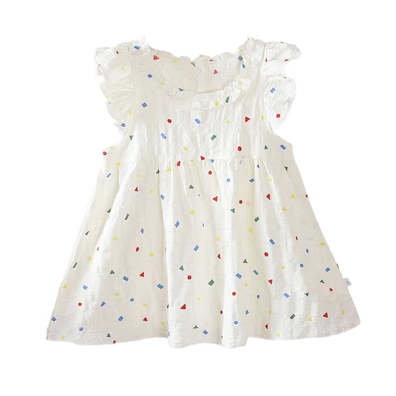 Staki Newborn Infant Baby Girl Dresses Summer Outfits Boho Casual Sundress Gifts Toddler Clothes for Girl 12M-10Y,6-8 Years
