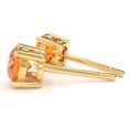 thumbnail image 2 of Citrine 5mm Round Stud Earrings in 14k Yellow Gold, 2 of 4