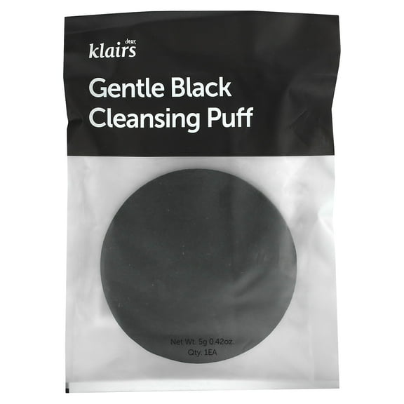 Dear, Klairs Gentle Black Cleansing Puff, 1 Puff