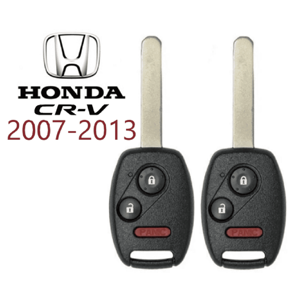 2x Remote Key Fob Replacement for Honda CR-V 2007 2008 2009 2010 2011 2012 2013 