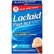 Lactaid Fast Act Lactose Intolerance Relief Pills, 60 single-dose pouches