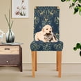 thumbnail image 4 of Yayeee 2 Pack Dining Chair Covers Stretch Parson Chairs Slipcovers Seat Protector, Shadowy Forest Pattern, 4 of 6