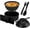 Black-2, variant on Surpdew Microwave Ramen Bowl Cooker, 33 Oz Wheat Fiber Instant Noodle Bowl With Lids Spoon Chopsticks Fork, Portable Ramen Cooker,Ramen Bowl Set,Microwave Ramen Bowl With Strainer Light Blue-1