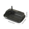 thumbnail image 3 of Fufafayo under $5 Cat Litter Box with High Sides, Semi Enclosed Cats Litter Box, Anti-Splashing Detachable Cat Litter Pan, Kitten Toilet with Litter Sifting Scoop, Easy to Clean, 14.3x10.6in, 3 of 6